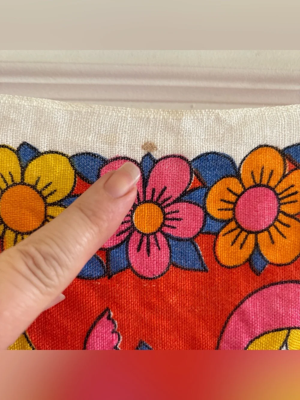 Pure Irish Linen Old Bleach Tea Towel 653 Ireland Approx 29x18 Folk Art Farm MCM